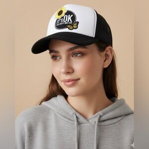 “It’s Ok to not be ok” Custom Trucker Hat